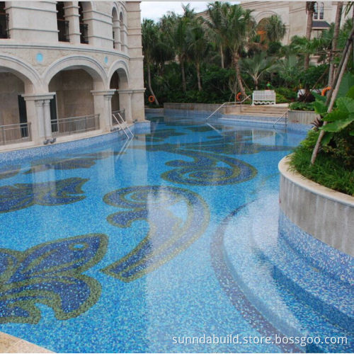 Moroccan Crystal Glass Mosaic Tile Swimming Pool Factory,Water Jet Flower Marble Stone Mosaic Tile Picture For Kitchen